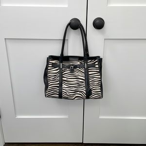 Zebra hair calf bag from Ann Taylor